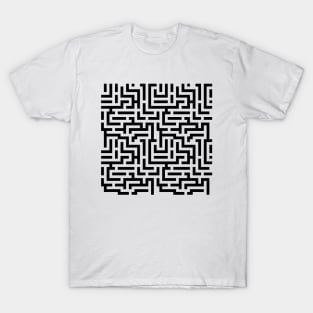 Complex Labyrinth Pattern T-Shirt